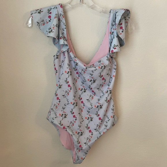 Hill House Rosie One Piece Pond Floral Swimsuit - Picture 3 of 7